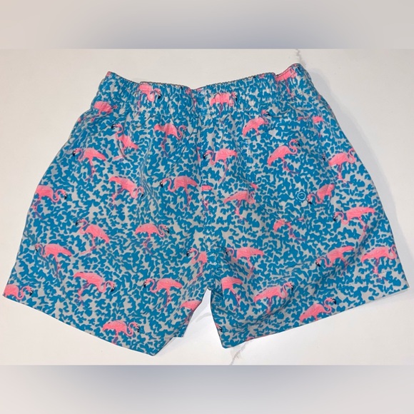 Chubbies Kids Stretch Swim Shorts - The Domingos Are For Flamingos - Picture 2 of 3